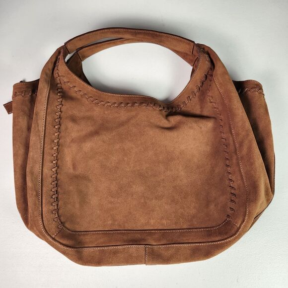 Johnston & Murphy Leather Brown Satchel Purse - Picture 1 of 4